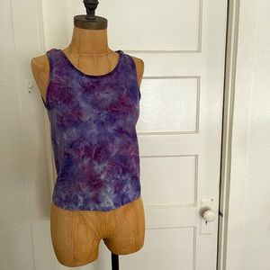 🧘🏻‍♀️Tangerine Active Wear/ Purple Tye Dye Tank/ Spandex Material/ Size Large